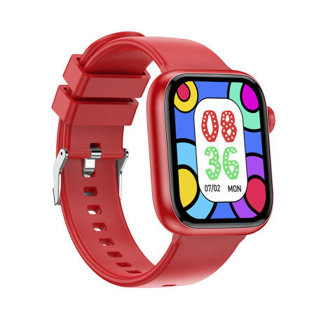 MONTRE CONNECTEE INTELLIGENTE IGO WATCH 3 – ASSISTANT VOCAL - FREQUENCE CARDIAQUE - IP67 – BLUETOOTH 5.3 - ROUGE