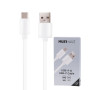 CABLE CHARGE & SYNCHRO USB-A VERS USB-C (15W) - LONGUEUR 1M - BLANC