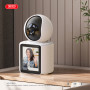 CAMERA WIFI POUR INTERIEUR AVEC ENREGISTREMENT ET ECRAN DIGITAL - ROTATIVE 350° ET INCLINABLE 68.5° - XO