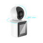 CAMERA WIFI POUR INTERIEUR AVEC ENREGISTREMENT ET ECRAN DIGITAL - ROTATIVE 350° ET INCLINABLE 68.5° - XO