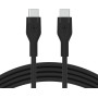 CABLE CHARGE & SYNCHRO USB-C VERS USB-C PD (60W) - SILICONE DOUX - LONGUEUR 2M - NOIR - BELKIN**