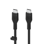 CABLE CHARGE & SYNCHRO USB-C VERS USB-C PD (60W) - SILICONE DOUX - LONGUEUR 2M - NOIR - BELKIN**