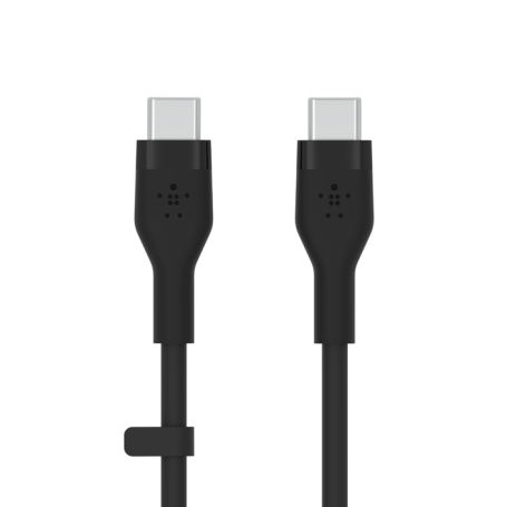 CABLE CHARGE & SYNCHRO USB-C VERS USB-C PD (60W) - SILICONE DOUX - LONGUEUR 2M - NOIR - BELKIN**