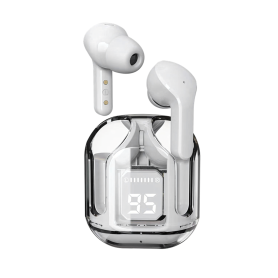 ECOUTEURS TRUE WIRELESS BLUETOOTH 5.3 - BLANC - CHRYSTAL  - LEDWOOD