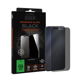 VERRE TREMPE PREMIUM 2.5D PRIVACY POUR APPLE IPHONE 16 PRO MAX - EIGER®