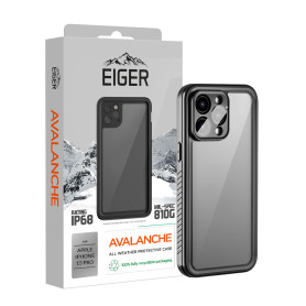 COQUE 360 AVANT / ARRIERE ETANCHE IP68 ET RENFORCEE *DROP TEST 2M* POUR APPLE IPHONE 15 PRO - EIGER® **