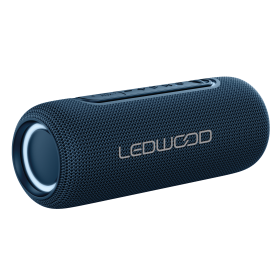 ENCEINTE BLUETOOTH PORTABLE 20W ETANCHE IPX5 + LED D'AMBIANCE - BLEUE - LEDWOOD XTREME 140