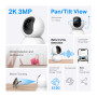 CAMERA WIFI DE SECURITE POUR INTERIEUR AVEC ENREGISTREMENT - ROTATIVE 360° ET INCLINABLE 114° - VIDEO 2K 3MP - TAPO - TPLINK