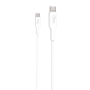 CABLE CHARGE & SYNCHRO USB-C VERS USB-C PD 3.0 (100W) - LONGUEUR 2M - BLANC - JAYM® - BULK