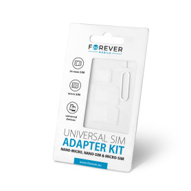 ADAPTATEUR UNIVERSEL SIM PACK DE 3 POUR NANO ET MICRO SIM - FOREVER