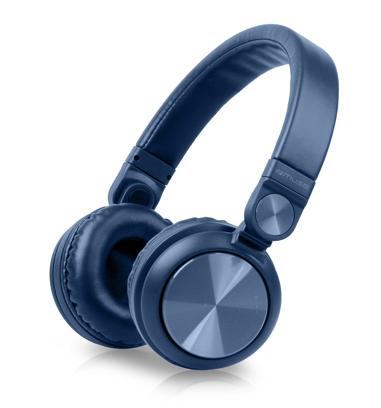 CASQUE BLUETOOTH BLEU METAL + MAINS LIBRES - MUSE (M-276BTB)