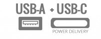 Hybride USB-A + USB-C